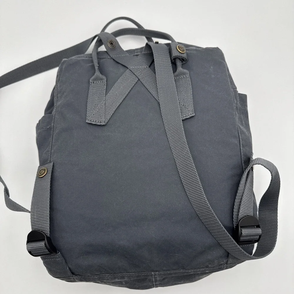 Fjallraven-Kanken Classic Backpack w/Bottle‎ Pocket Gray/blue